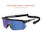 Ergodyne AEGIR-MI, Safety Glasses, Blue Mirror Lens, Matte Black Frame, Half-Frame AEGIR-MI - alternate 4